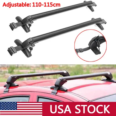 $85.95 • Buy 43.3  Car Top Roof Rack Cross Bar Luggage Cargo Carrier + Lock For Mazda 3