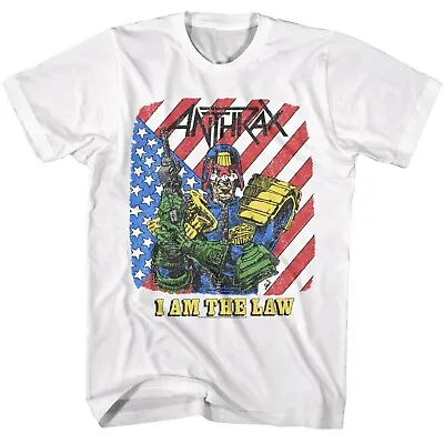 ANTHRAX Cd Lgo I AM THE LAW Official SHIRT LRG New Judge Dredd Among The Living • $27.99