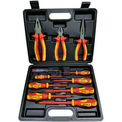 £51 • Buy Hilka VDE Tool Kit Electricians Insulated Pliers Screwdriver 11 Piece V.D.E Set