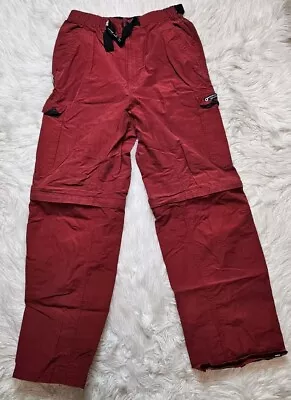 VTG No Boundaries Cargo Pants 90s Y2K Parachute Skate Zip Baggy Small Grunge UFO • $32.99