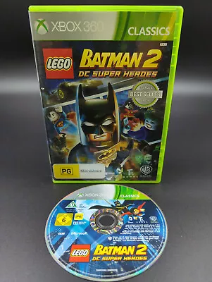 LEGO Batman 2 DC Super Heroes (XBOX 360 Classics) FAST FREE POST • $10.95