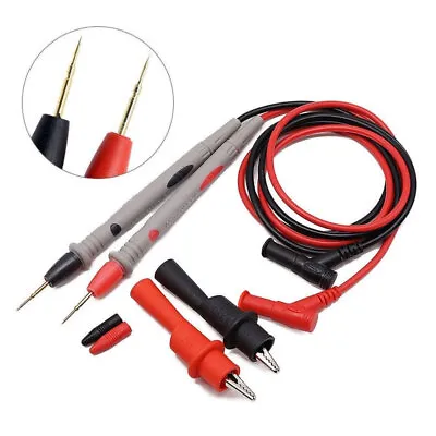 Multimeter Red & Black Test Leads Probe Replacement Multimeter Probes NEW • £4.27