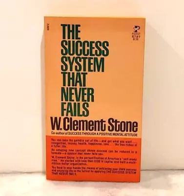 VTG 1962 The Success System That Never Fails - By W. Clement Stone (PB) • $14.95