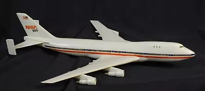 Vtg Airplane Model Plastic White NASA 905 White 19  Long Perforated Windows Jet • $11.99