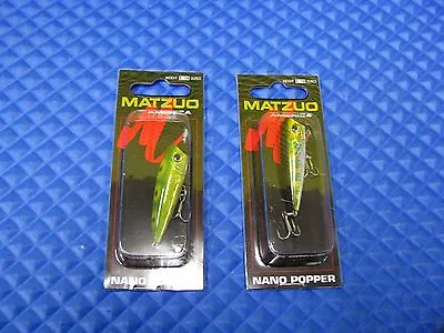 Matzuo America Nano Popper Topwater Lure 2  3/16 Oz. NP2 Series SOLD SEPARATELY • $2.59