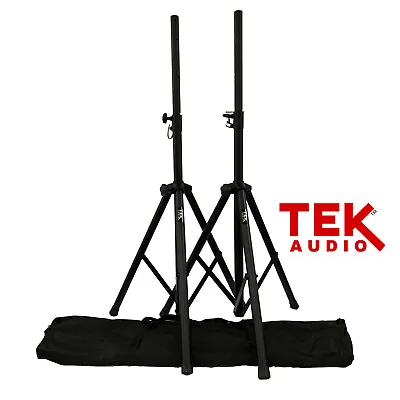 £59.90 • Buy 2 X High Quality All Steel Speaker Tripod Stands Kit With Bag Stands - TEK Audio