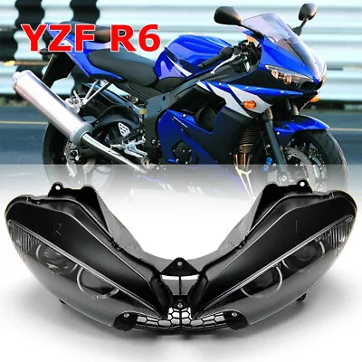 YZF R6 Headlight For Yamaha 2003-2005 Front Headlamp Assembly YZF R6S 2006-2009 • $68.51