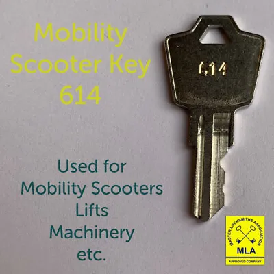 614 Replacement Mobility Scooter Key -  APEM JD PRIDE - Switch Lift Fire Panel • £2.75