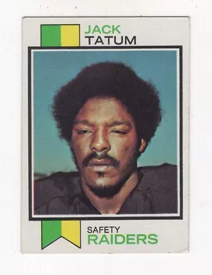 1973 Topps Football Rookie Jack Tatum Oakland Raiders #288 • $20