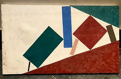 Vintage 1940’s Avant-garde Suprematist Oil Painting School Kliun Lissitzky • $750