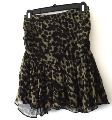 ***ISABEL MARANT Etoile Sz 36/6-8 Animal Print SKIRT Green Black!! • $35