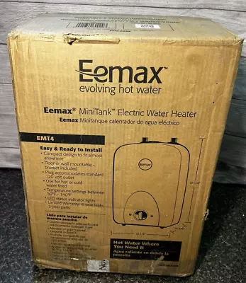Eemax Emt4 - 4 Gal. Mini Tank Water Heater 120V AC- NEW Open Box • $150
