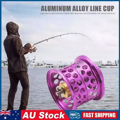 Low Profile Casting Fishing Reel Modified Line Cup For DAIWA Steez (Purple) • $26.80