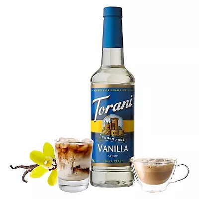 Torani Sugar Free Vanilla Flavoring Syrup 750 ML Plastic Bottle 25.4 Fl Oz • $12.99