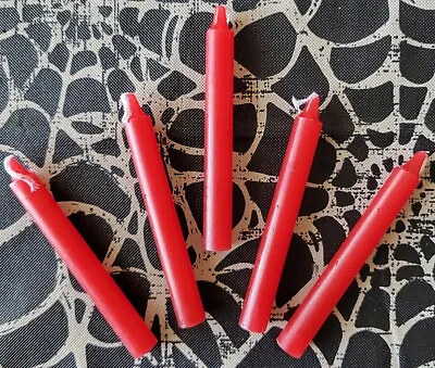 Chime Spell Candles (4 In Red) Wishes Magic Wicca Dreams (5 Total) • $5.55