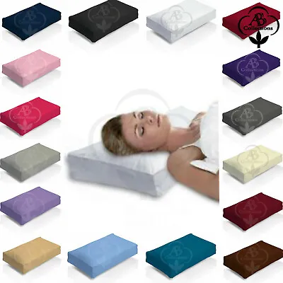 £4.49 • Buy Luxury Plain Dyed Poly Cotton Box Pillow Case Cover Fine Quality IN 16 Colour