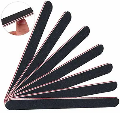 Pro Nail File 10-Pack - Double-Sided Emery Boards #100 #180-Manicure & Pedicure • $7.49