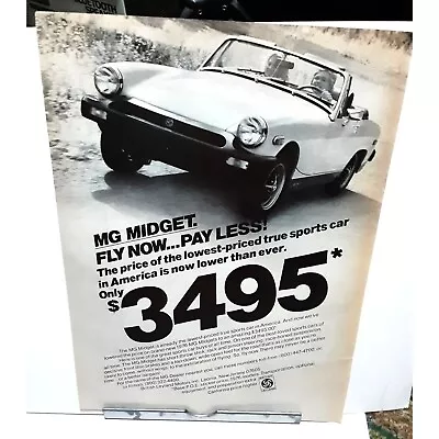 MG Midget Sports Car Vintage 1977 Magazine Print Ad • $6.99