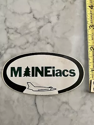 MAINEiacs Sticker-New 3 1/2” X 2”-Maine National Guard • $2.95