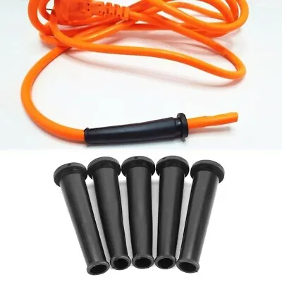5Pcs Black Rubber Wire Protector Cable Sleeve-Boot Cover For Angle Grinder • £3.05