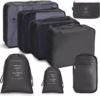 Compression Packing Cubes For Suitcases8 Pcs Travel Luggage Organizers Set For  • $15.89