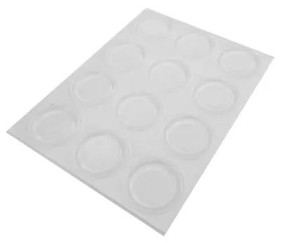 £2.90 • Buy 12 Clear Self Adhesive Flat Rubber Feet, Bumper Pads For Crafts, Glass, Cabinets
