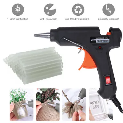 100PCs Mini Hot Melt Glue Gun Sticks 7MM/11MM Clear White High Adhesive Sticks • $34.76