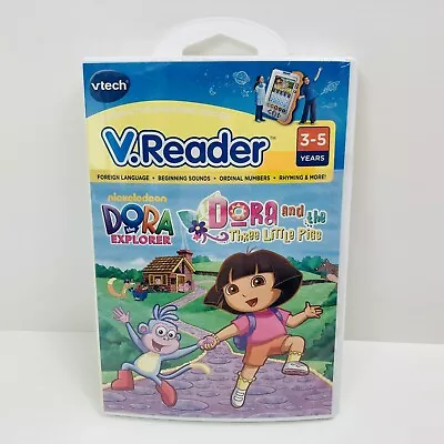 V.Reader Vtech Interactive E-Reading Dora The Explorer And The Three Little Pigs • $5.99