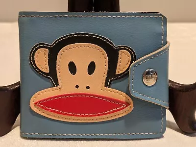 Vintage Paul Frank Blue Monkey Folding Wallet • $22