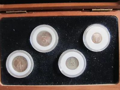 1746 George II Great Britain Maundy Set 4 Silver Coins High Grade • $995