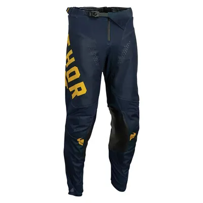 Thor Pulse Vapor Midnight Blue And Lemon MX Off Road Pants Men's Sizes 30 - 42 • $46.99