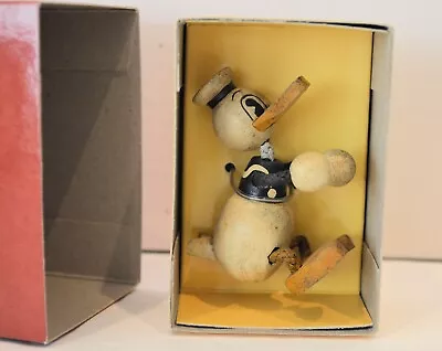 Mickey Mouse And Friends Donald Duck Wooden Figurine Retro Toy Collection New  • $12.95