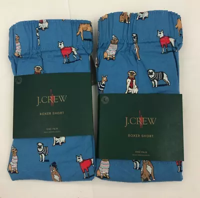 Two Men's J Crew Boxers Large Dogs  NWT • $26.99