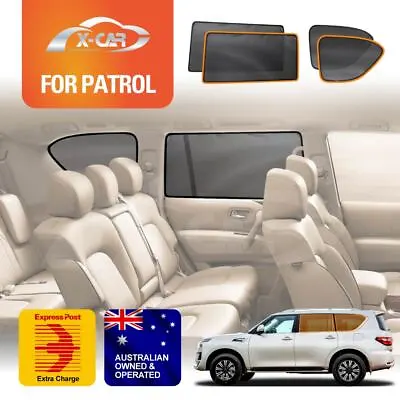 Rear Window Sun Shade For Nissan Patrol 2012-23 Y62 Series Magnetic Blind Mesh • $59.95