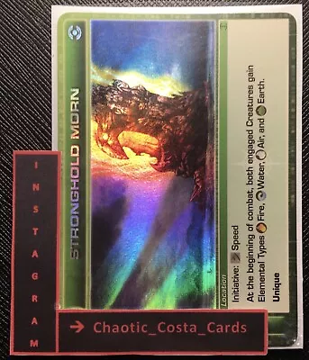 Stronghold Morn - *ripple Foil* - Location Card - Chaotic Card - Tcg - Ccg - N/m • $45