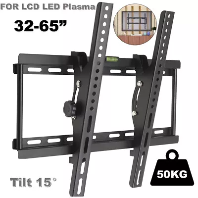 Universal TV Wall Mount Tilting Brackets For 32 37 40 42 43 46 47 50 52 55 65in • $17.19