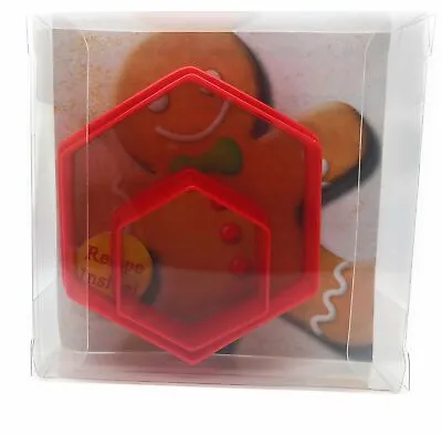 £3.49 • Buy Hexagon Cookie Cutter Set Of 2, Biscuit, Pastry, Fondant Cutter