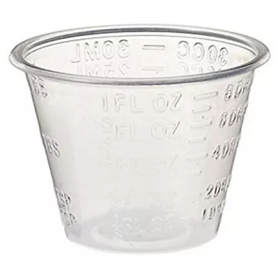 McKesson Clear Disposable 1 Oz. Graduated Plastic Medicine Cups 12146 500 Ct • $17.32