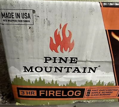 Pine Mountain Fire Logs 3 Hour Burn Time Campfires Fireplaces 6 Per Boxs • $30