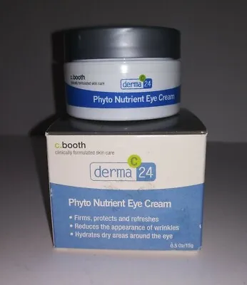 C. Booth Derma C 24 Phyto Nutrient Eye Cream 0.5oz Wrinkle Reducer/Hydrates • $8
