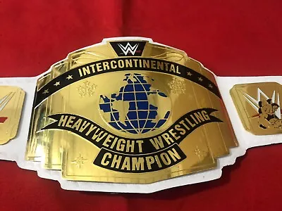 WWE INTERCONTINENTAL White  Championship Wrestling Belt 2 MM Replica ADULT SIZE • $199.99