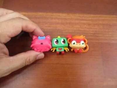 Lot Of 3 Nipper 1.5  Moshi Monsters Moshlings Series 3 Figure Toys • $9.99