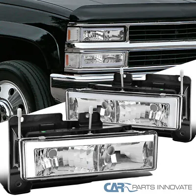 Fits 1988-1998 Chevy GMC C10 C/K Silverado Sierra Headlights LED Strip Headlamps • $78.25
