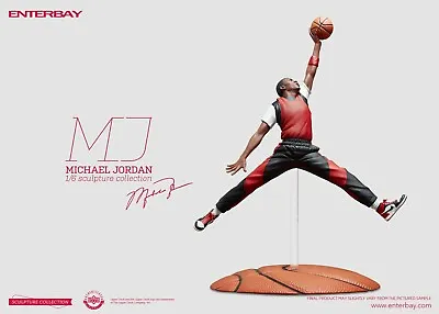 Enterbay Michael Jordan Jumpman Sculpture  Real Color Edition 1/6 Only 1500 Made • $2500