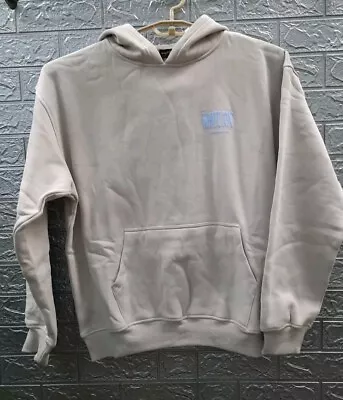 New White Fox Archive 6.0 Oversized 2 Sided Logo Pullover Hoodie Dove Sz M/L • $54.99