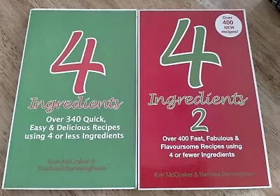 FOUR 4 INGREDIENTS 1 & 2 Cookbook Bundle X 2 KIM McCOSKER + RACHAEL BERMINGHAM  • $19.99