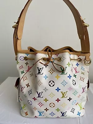 $1599 • Buy Louis Vuitton, White Monogram Multicolour Petit Neo Bag, Very Good Preloved