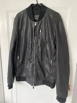 Medium Black Leather Jacket By All Saints RRP £329  • £65