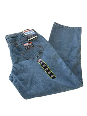 Mission Ridge 32x30 Rugged Denim Workwear Mens Light Blue Jeans Straight Leg • $15.98
