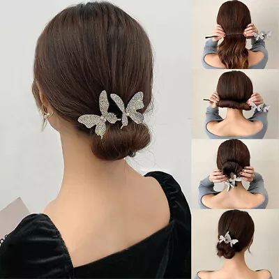 £3.05 • Buy Women Ladies Lazy Hair Curler Magic Convenient Clip Wire Bow Hairpin Hair Band K